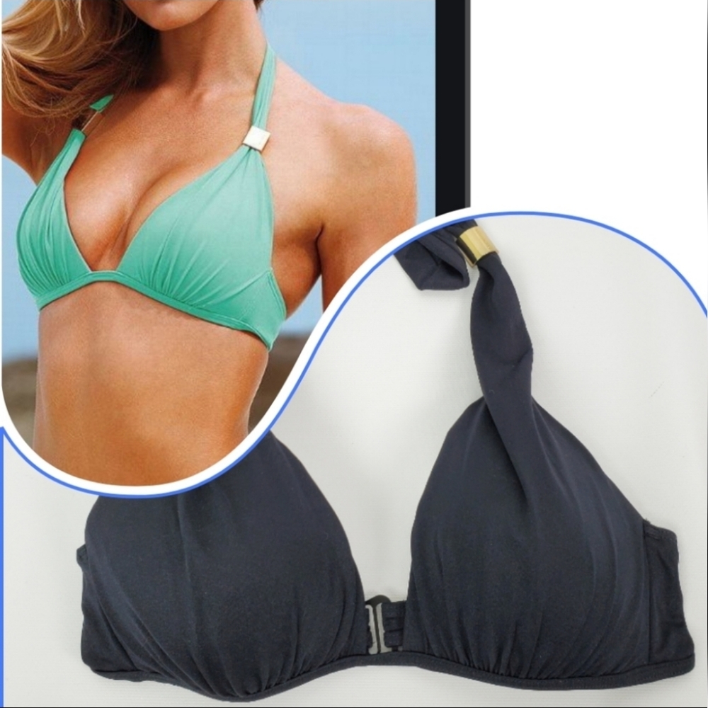 Victoria's Secret Triangle Halter Bikini Top NWOT